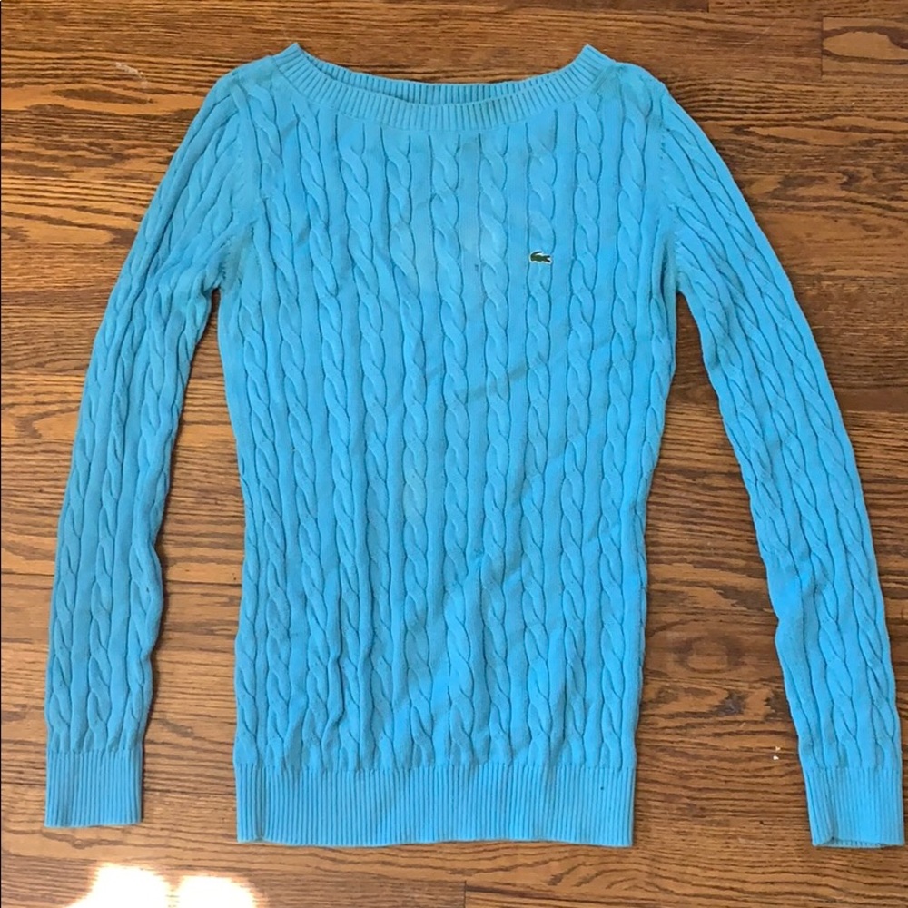 Lacoste cable-knit sweater